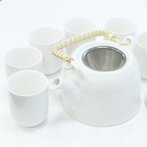 Herbal Teapot Set - Classic White-