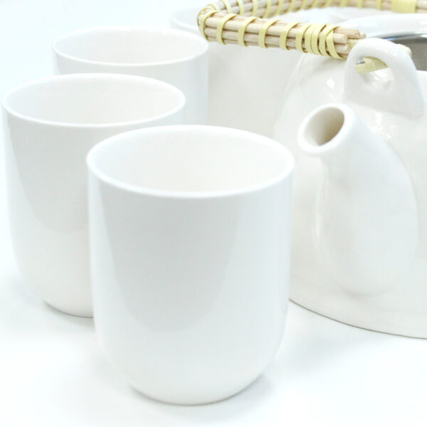 Herbal Teapot Set - Classic White-1