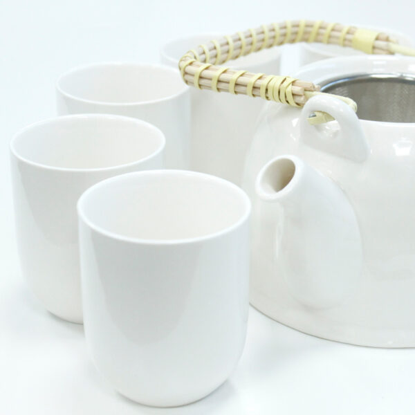 Herbal Teapot Set - Classic White-2