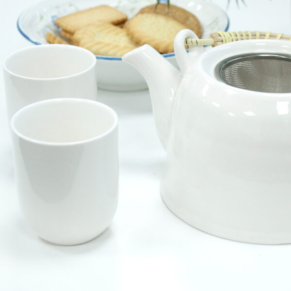 Herbal Teapot Set - Classic White-3