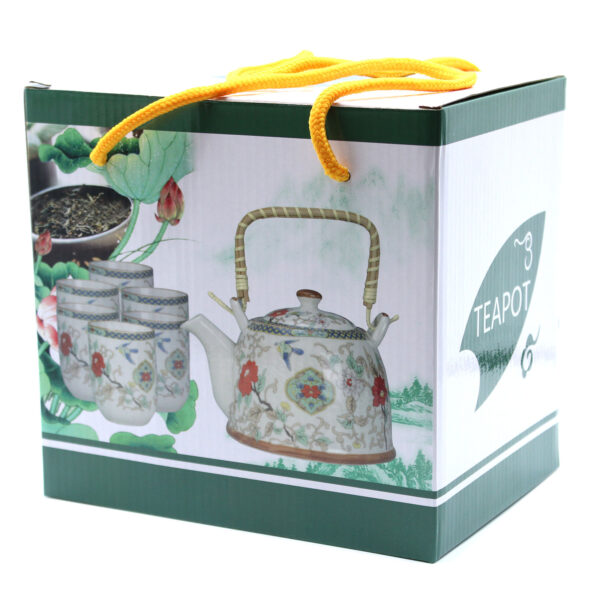 Herbal Teapot Set - White Stone Oriental-3